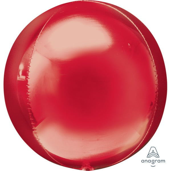 16-Inch Red Orbz Foil Balloon