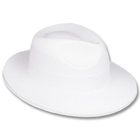 White Velour Fedora