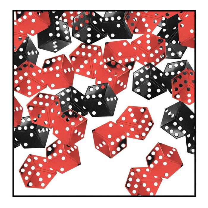 Red & Black Dice Confetti
