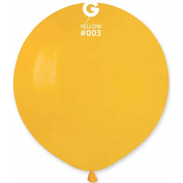 Gemar 19-Inch Dark Yellow #003 Latex Balloons, 25 Count