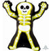 Neon Skelly Skeleton Foil Balloon, 30 Inch