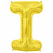 34-Inch Gold Letter I Balloon