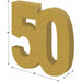 Gold 3D Glittered Number 50 Centerpiece
