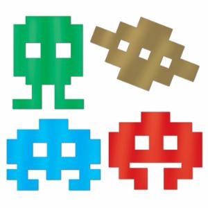 80'S ICON SILHOUTTES METALLIC 12" (4/PK)