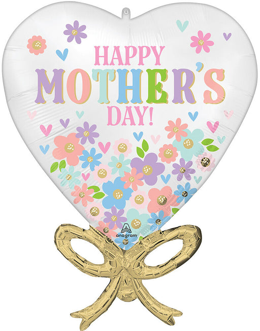 Happy Mother's Day Daisy Chain Bow 28" Foil Balloon (3/Pk)