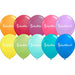 BIENVENUE ALL-OVER 12" LATEX ASST 50/BG