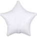 19-Inch Opaque White Star Foil Balloon