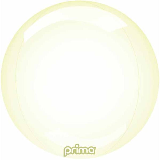 PRIMA GLASS SPHERE 18" YELLOW 1/PKGD
