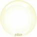 PRIMA GLASS SPHERE 10" YELLOW 1/PKGD