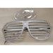 Silver Slot Party Glasses