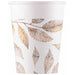 Grey Branches 7 oz Paper Cups, 8 Pack