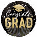 Stripes Grad 18" Round Foil Graduation Balloon