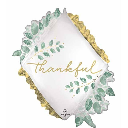 Simply Thankful 27-Inch Shaped Foil Balloon