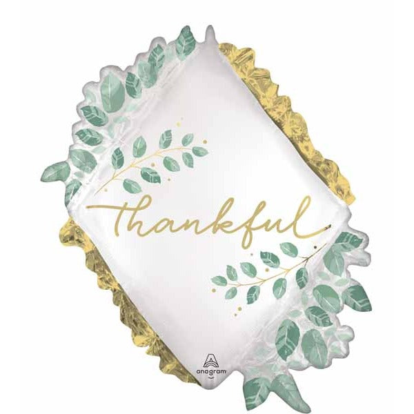 Simply Thankful 27-Inch Shaped Foil Balloon