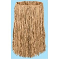 XL Natural Raffia Hula Skirt, 42 x 28 Inches