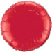 Ruby Red Round Foil Balloon, 18 Inch