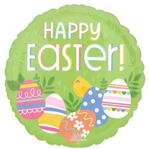 Easter Egg Hunt 18-Inch Round Foil Balloon