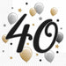 Milestone 40th Birthday 2-Ply Luncheon Napkins, 20 Count