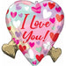 Pastel Love I Love You Heart Foil Balloon