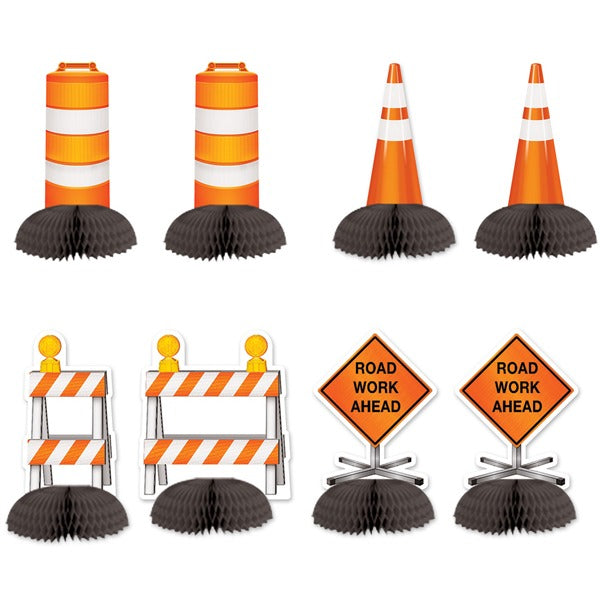 Construction Mini Centerpieces, 8 Count