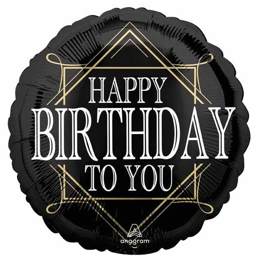 Prime of Life Happy Birthday 18-Inch Round Foil Balloon