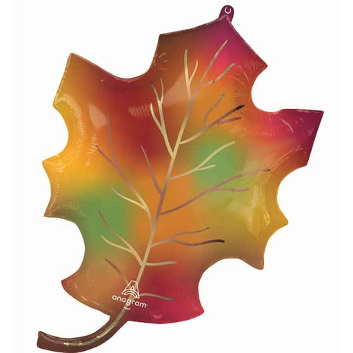 Happy Fall Leaf 34" Foil Balloon