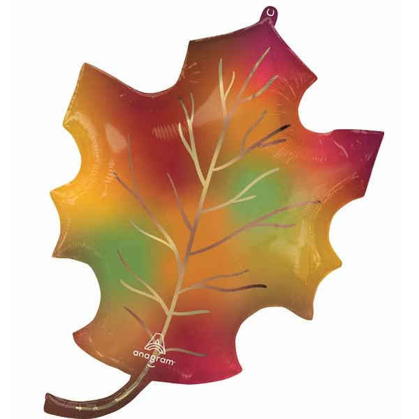 Happy Fall Leaf 34" Foil Balloon