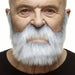 MOUSTACHE & BEARD WH ITE/GREY 24CM X 17CM