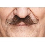 MOUSTACHE BROWN WHITE 9.5 CM X 5 CM