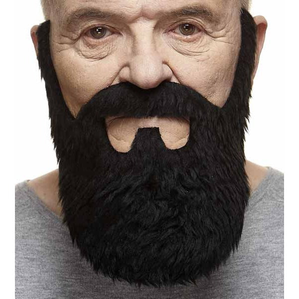 MOUSTACHE & BEARD BLACK 24 X24 CM