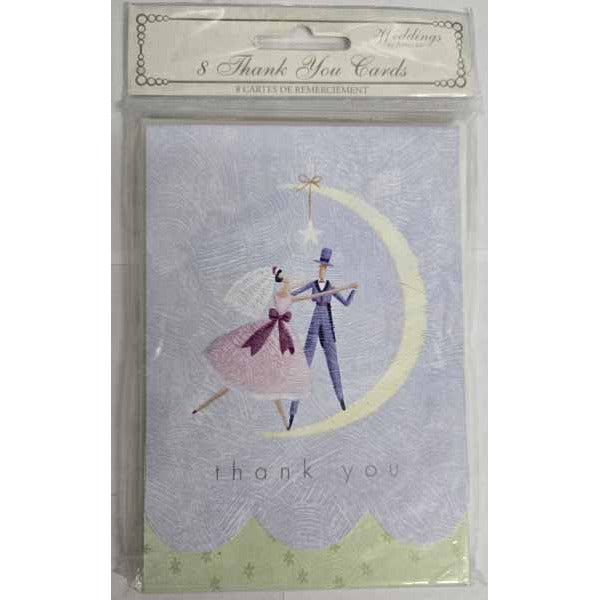 Wedding Wishes Thank You Notes, 8 Pack