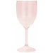 Rose Gold Transparent Reusable Wine Glasses, 2 Pack