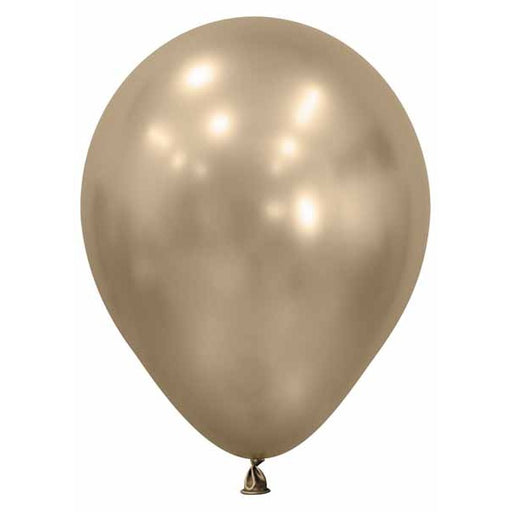 Sempertex 5" Silk Gold Dust Latex Balloons, 50 Count