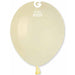Gemar 5-Inch Ivory Latex Balloons #059, 100 Count