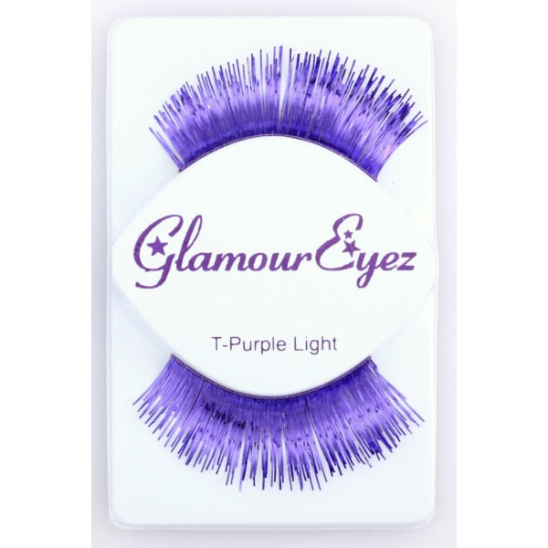 Glamour Eyez Purple Tinsel False Eyelashes