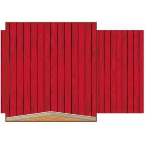 Red Barn Siding Backdrop, 4 ft x 30 ft