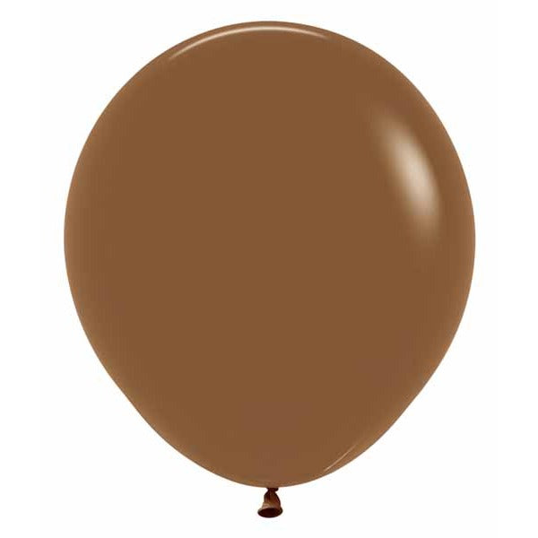 Sempertex 18-Inch Coffee Brown Latex Balloons, 25 Pack