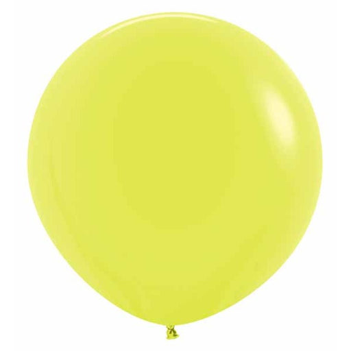 Sempertex Neon Yellow 24-Inch Latex Balloons, 10 Pack