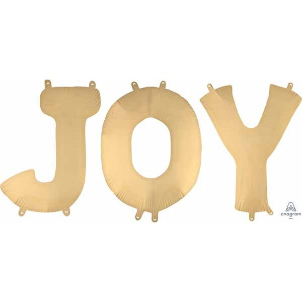 JOY Air-Filled Foil Balloon Banner