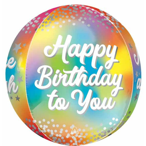 Birthday Glitz 16" Orbz XL Foil Balloon