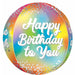 Birthday Glitz 16" Orbz XL Foil Balloon