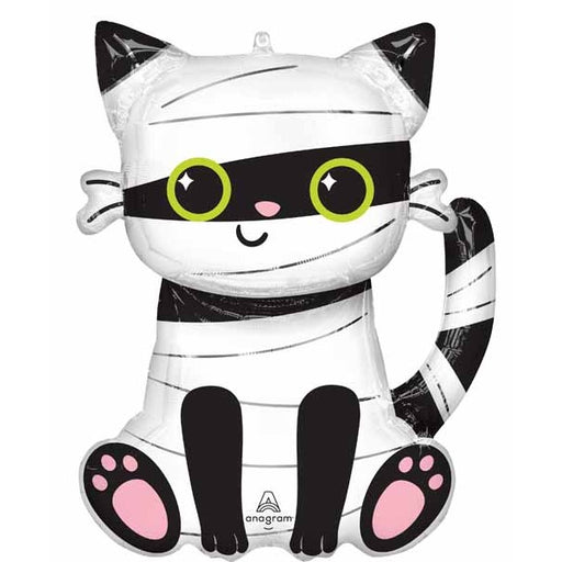 Purr-Fect Mummy 28-Inch Halloween Foil Balloon