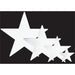 5-Inch White Foil Star Decoration