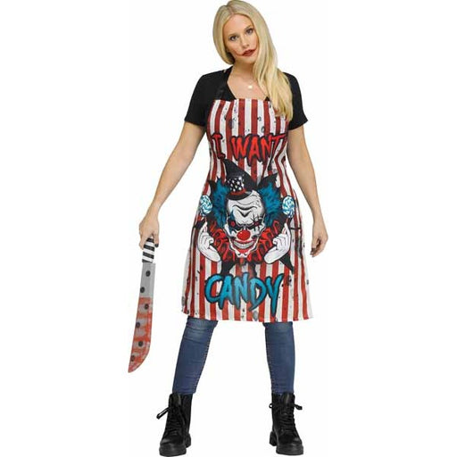 Clown Horror Costume Apron, One Size Fits Most