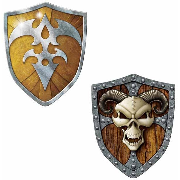 SHIELD CUTOUTS 2 SIDED 19" 2/PKG