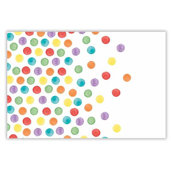 Dot Pattern Plastic Tablecover, 47 x 70 Inches