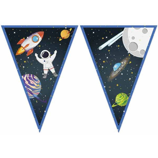 Rocket Space Paper Triangle Flag Banner