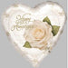 PETALS & PEARLS ANNIV 9" A15 HEART