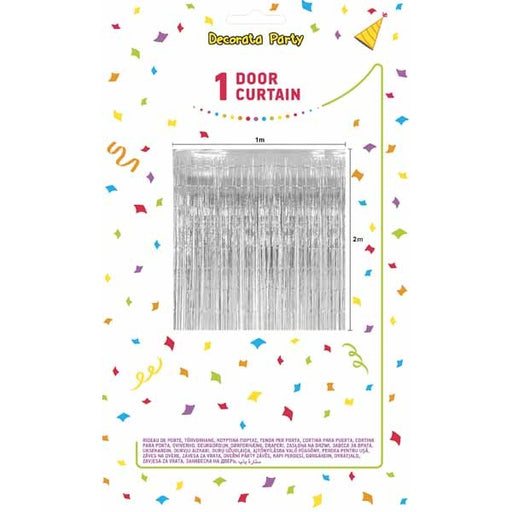 Silver Foil Curtain, 3 x 6 ft