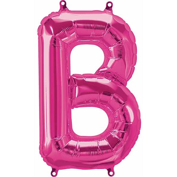 16 Inch Magenta Letter B Balloon